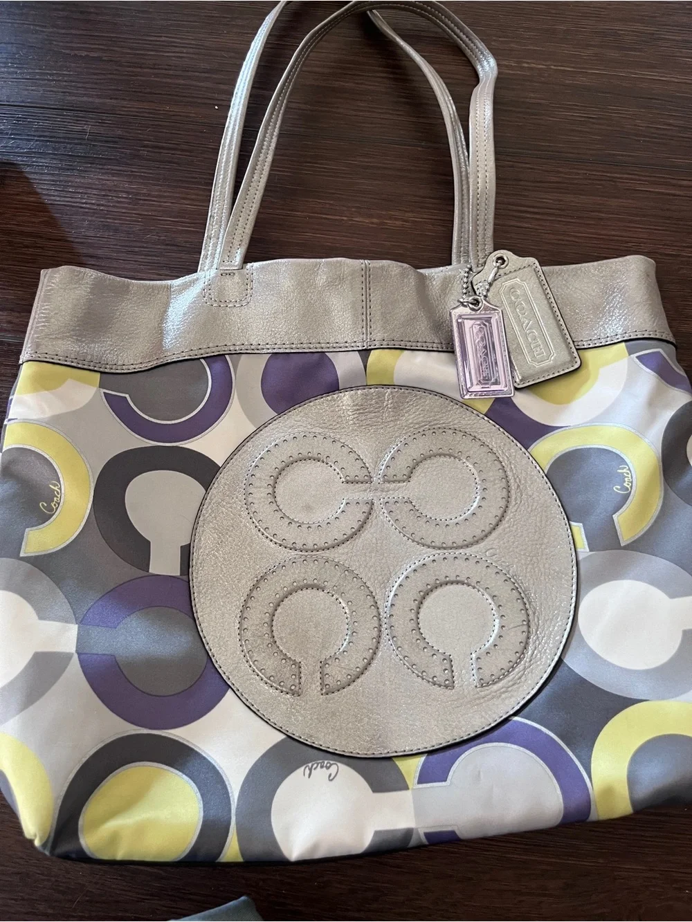 Authentic Coach 2010 Juliet Op Art Tote bag